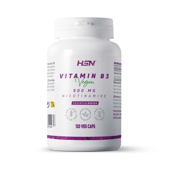 HSN Vitamina B3 Nicotinamida 500mg 120vcaps