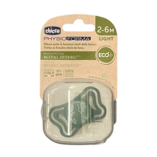 Chicco Physio Light Eco Chupeta Verde 2-6M 1 Unidade Chicco Physio Light Eco Chupeta Verde 2-6M 1 Unidade