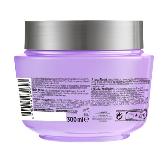 L'Oréal Elvive Hidra Hyaluronique Masque 72H Hydratant 300ml