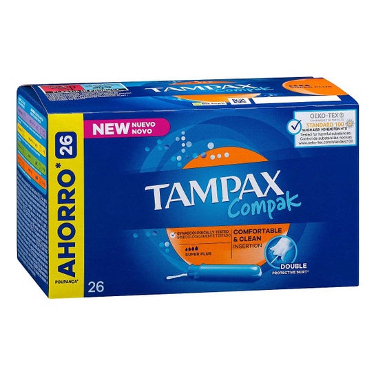 Tampax Compak Super Plus 26uts