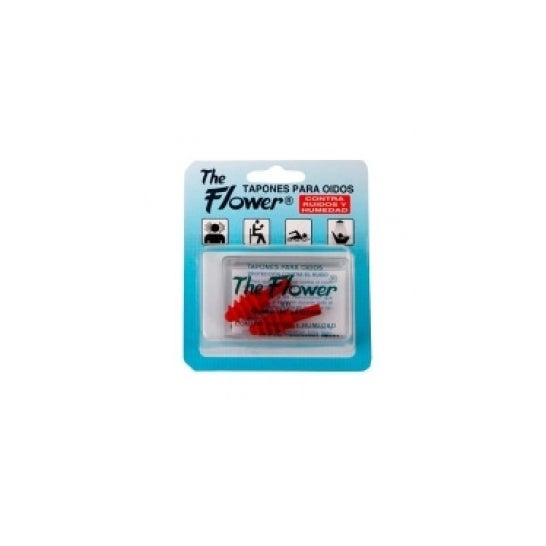 Les bouchons d'oreille Flower Rubber 2 Unités