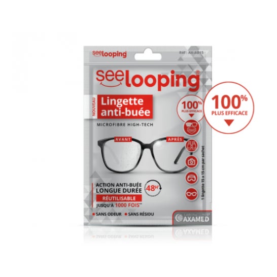 Tissu anti-buée réutilisable Lovyc pour lunettes 1 unité