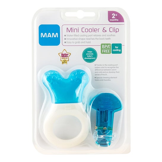 Mini glacière et clip de dentition de maman avec pièce remplie d'eau et épingle