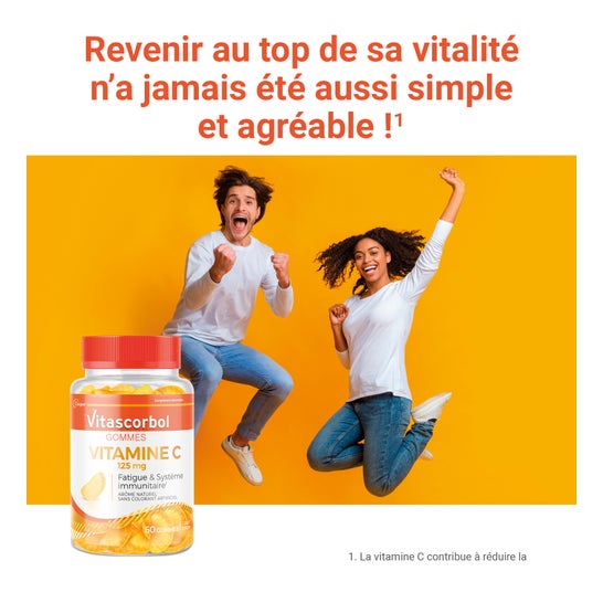 Vitascorbol Vitamine C 125g 60 Gommes