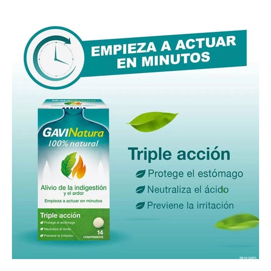 GaviNatura Alivio Indigestión y Ardor Triple Acción 14comps GaviNatura Alivio Indigestión y Ardor Triple Acción 14comps