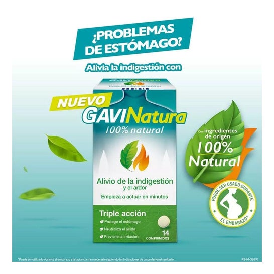GaviNatura Alivio Indigestión y Ardor Triple Acción 14comps GaviNatura Alivio Indigestión y Ardor Triple Acción 14comps