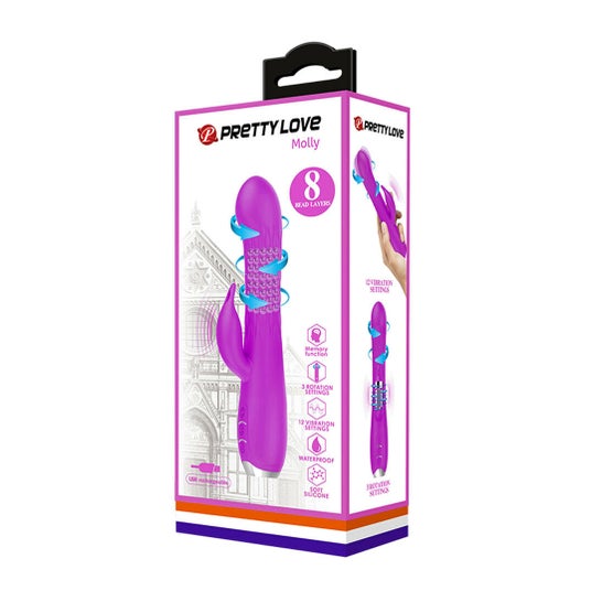 Pretty Love Molly Vibrateur Rotatif Rechargeable Lila 1ut