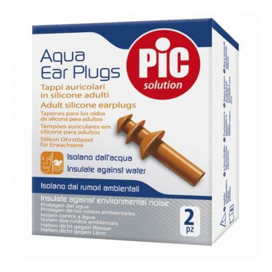 Pic Solution Aqua Ear Plugs Bouchons Oreille Silicone 2uts