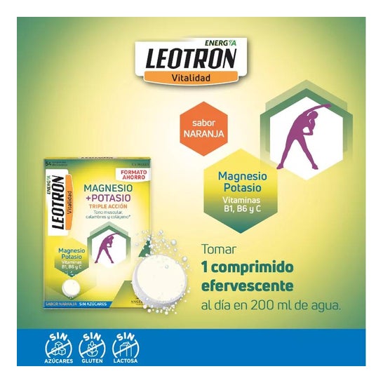 Leotron Magnesium+ Potasium 54comp Leotron Magnesium+ Potasium 54comp