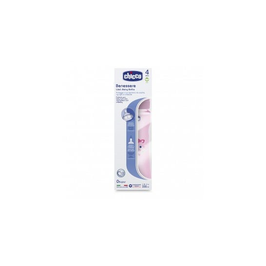 Chicco Biberon Wp Rose Rose Rose 330 Silicone Quick Flow