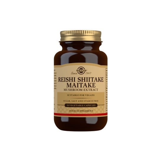 Solgar Reishi Shiitake Maitake 50 gélules Végétales