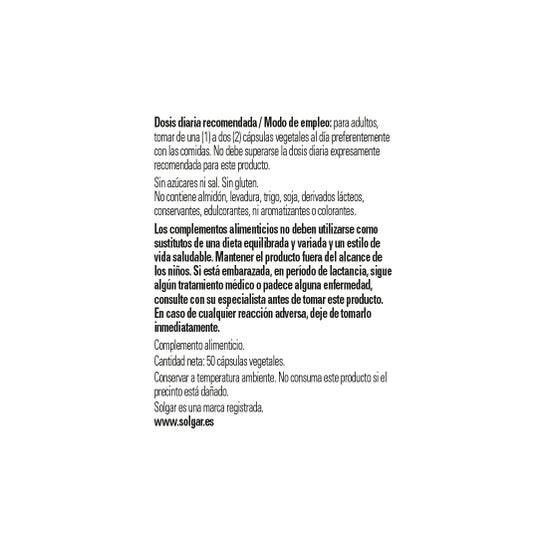Solgar Reishi Shiitake Maitake 50 gélules Végétales