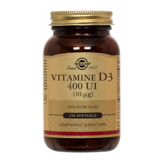 Solgar Vitamine D3 400 Ui (10Mcg) 250 gélules
