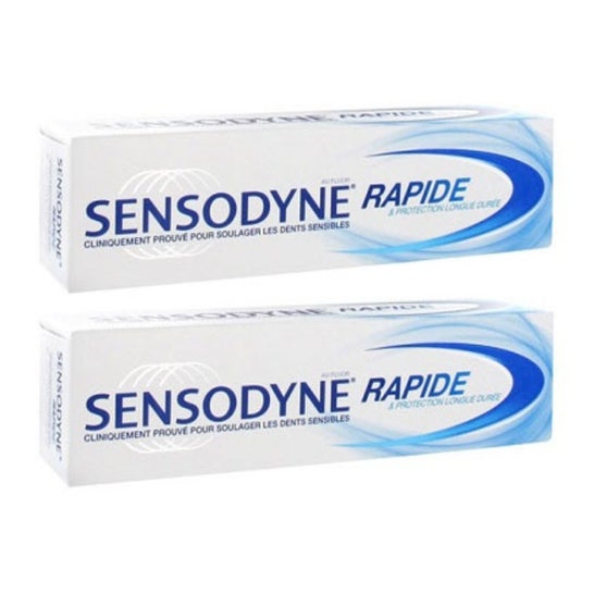 Sensodyne Dentifrice Rapide 2x75ml