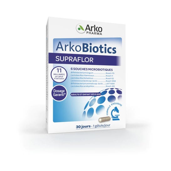 Arkopharma Arkobiotics Supraflor Ferments Lactiques 30 gélules