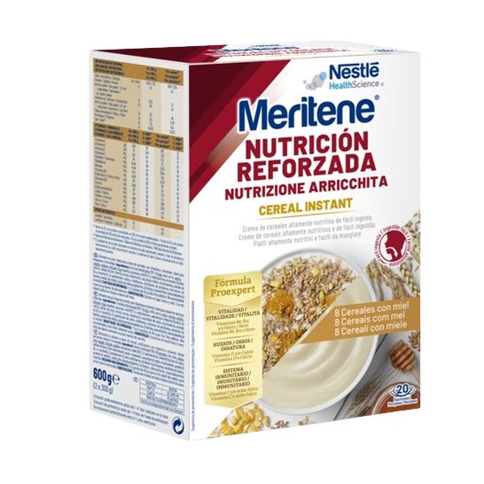 Meritene Céréales 8 céréales au miel 300g+300g