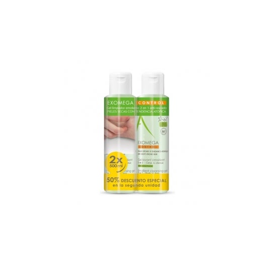 Duo Exomega Control Gel Nettoyant 2 en 1 Cheveux &amp; Corps 2 X 500Ml