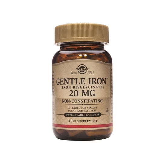 Solgar Gentle Iron Fer Doux 25 mg 90 gélules végétales
