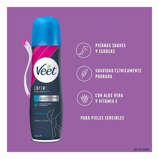 Spray pour peau sensible Veet 150ml