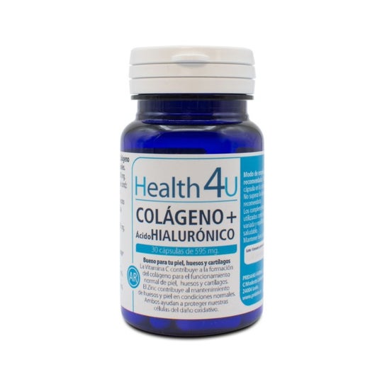 Health 4U Collagène + Hyaluronique 30 gélules de 595mg