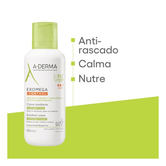 A-Derma Exomega Control Crème Émolliente Anti-Grattage 400ml