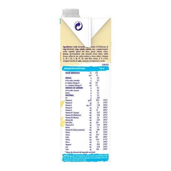 Nestlé Junior Croissance +2 Céréales 1L