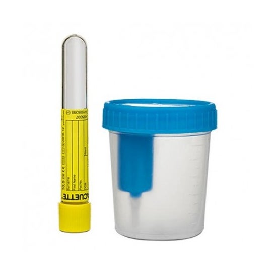 Aposan Récipient de collecte d'urine Système d'aspiration avec tube 100ml