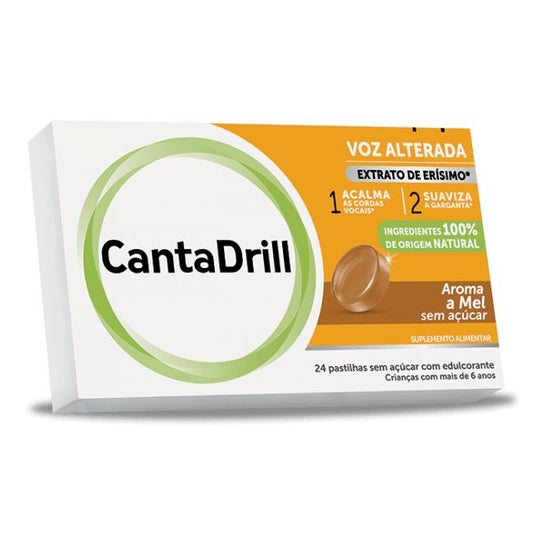 Cantadrill Sans Sucre au Miel 24 Pastilles