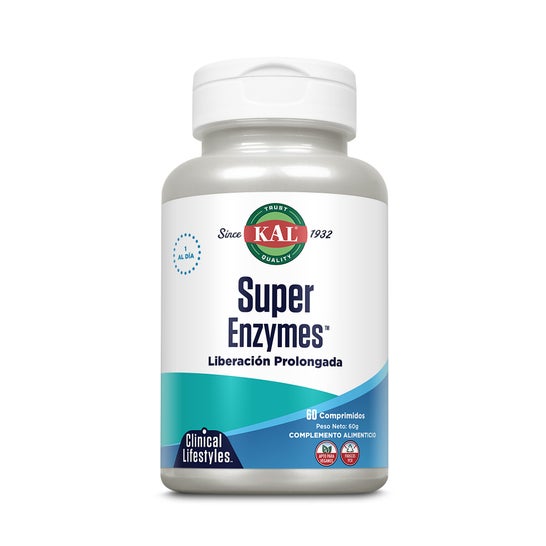 Kal Super Enzymes Action Prolongée 60comp