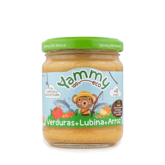 Yammy Potito Ecológico Verduras Lubina Arroz 195g