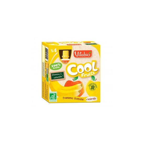 Vitabiobox Avec 4 Sachets De Fruits Biologiques Aux Pommes Et Bananes 4x90 G Docmorris France