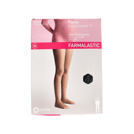 Farmalastic Collants Pour Femmes Enceintes (E-T) Compression Normale Noir TM