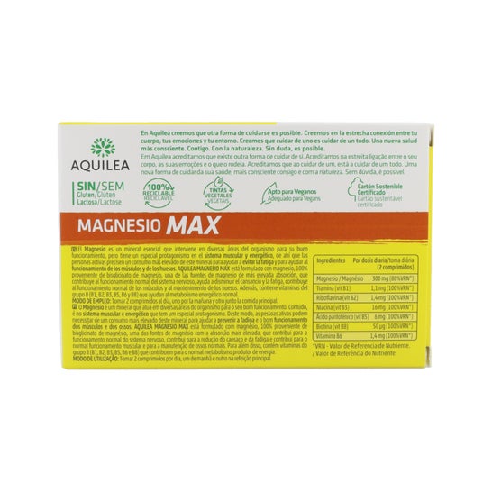Magnésium d'achillée millefeuille Max 30 Comprimés