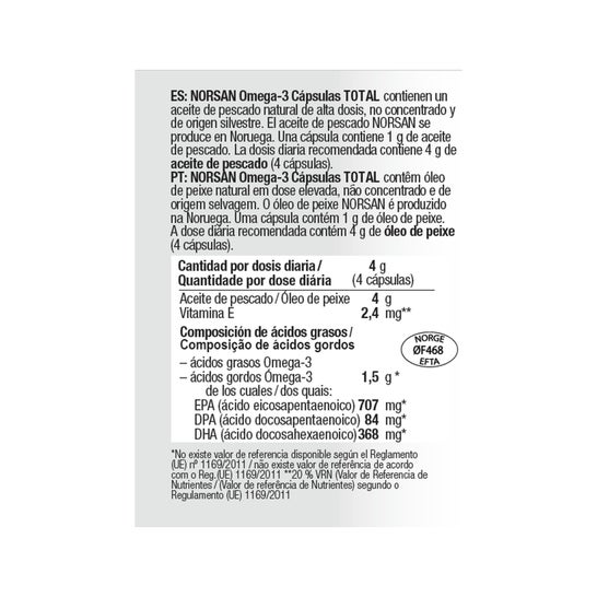 Norsan Omega-3 Total 120 gélules