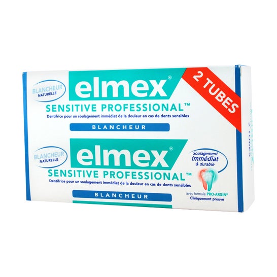 Elmex Sensitive Dentifrice Professional Blancheur 75ml lot de 2