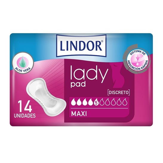 Lindor Lady Pad Compresses Maxi 14uds