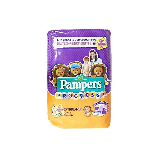 Pampers Progressi Playtime Couches Taille XL +16kg 18uts