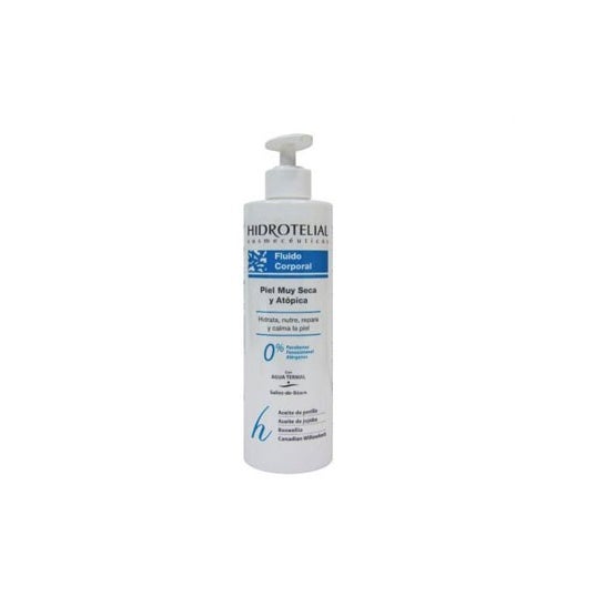 Fluide corporel hydrotélial pour peaux très sèches et atopiques 500ml