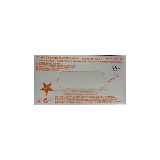 Krape Guante Nitrilo Azul Talla S C 100