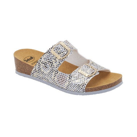 Scholl Ribeira Animal Print Mic Femme Blanc T36 1 Paire