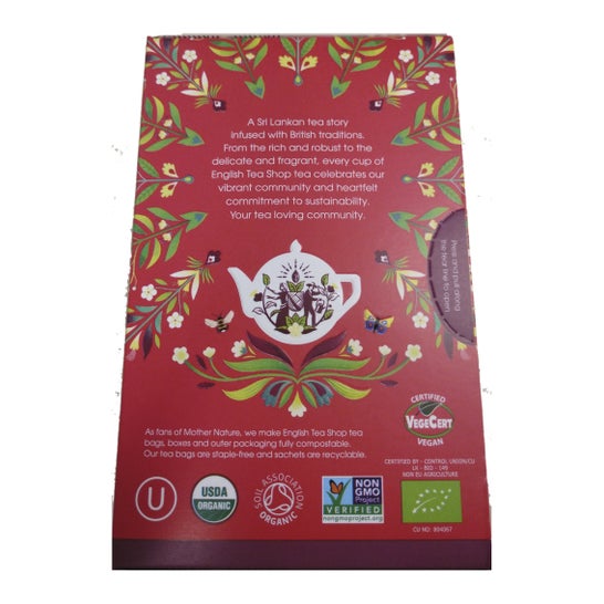 English Tea Shop Te English Breakfast Bio 20 Enveloppes