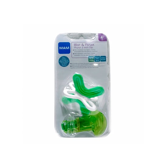 Mam Bite and Relax Phase 2 Clip Green 1 pc