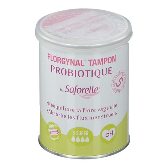 Saforelle Florgynal Tampon Probiotique Super 8 Tampons