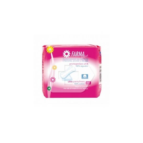 Pharmaconfort ultra-thin 100% cotton clip protector 24 Unités