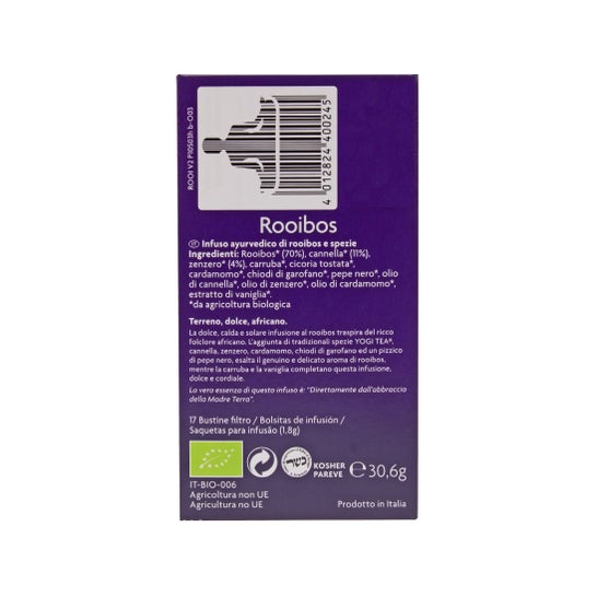 Yogi Thé rooibos 17 sachets