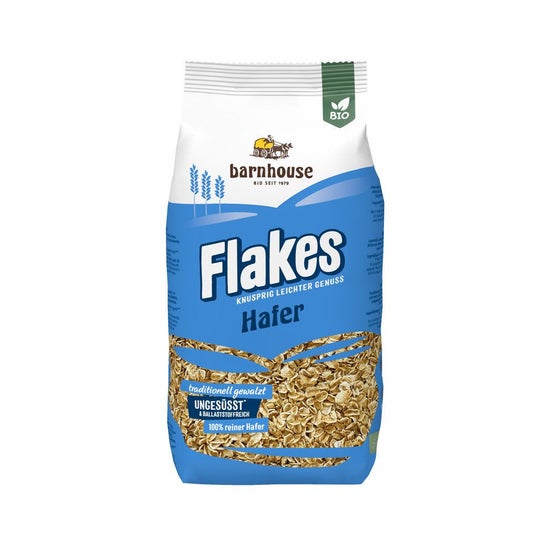 Barnhouse Flakes Flocons Avoine Croquant Bio Sans Sucre Veg 275g