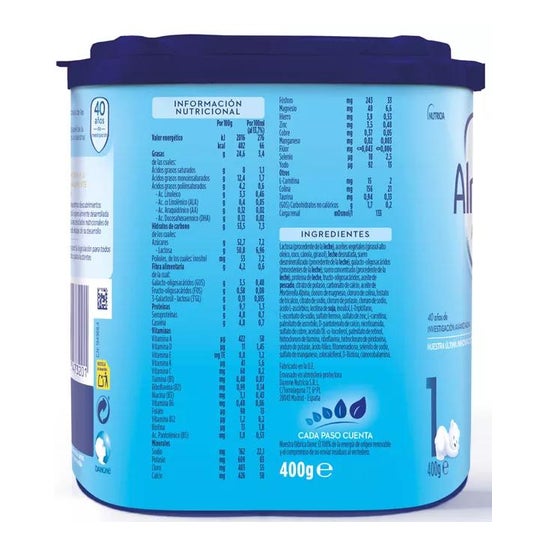 Almirón Advance 1 Lait de démarrage en poudre dès le premier jour 400gr Almirón Advance 1 Lait de démarrage en poudre dès le premier jour 400gr