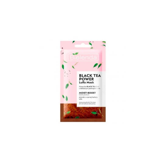 Bielenda Black Tea Power Luffa Facial Mask 2En1 Moisturizing Peel 8g