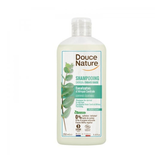 Douce Nature Shampooing Eucalyptus Cheveux Gras Bio 250ml