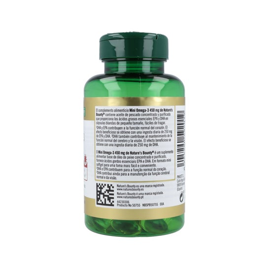 Nature's Bounty Mini Oméga 3 450mg 60caps